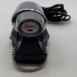 Vintage Oster 138-11E Imperial Massager Chrome Handheld 2 Speed Tested-Works